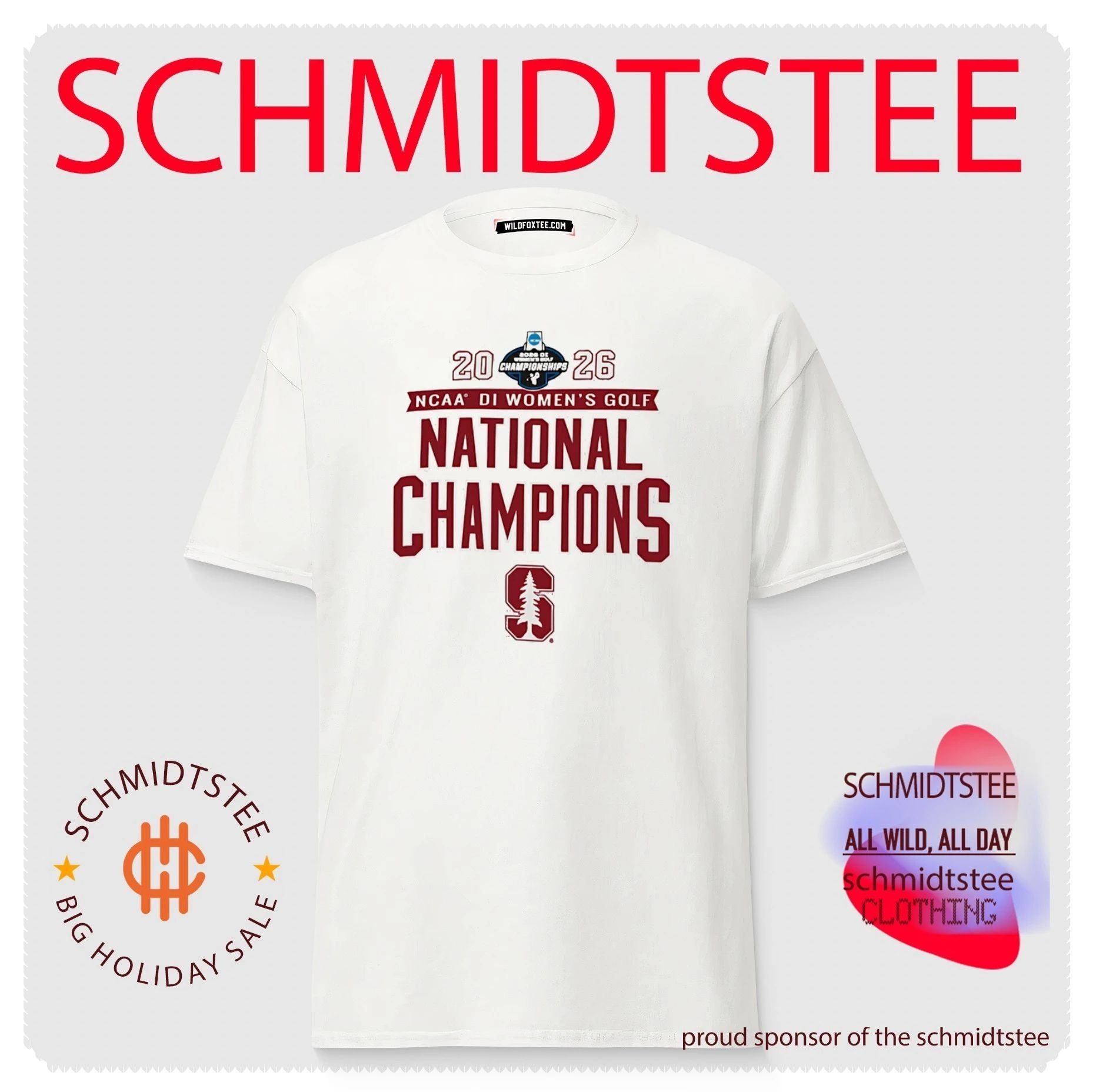 Stanford Cardinal 2026 NCAA Women’s Golf National Champions shirt