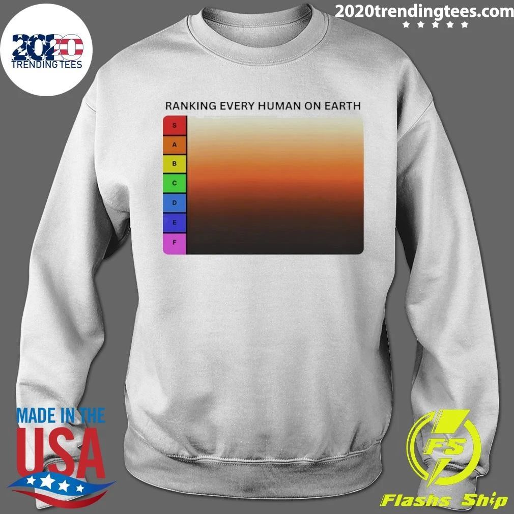 Human Tier List Ranking Every Human On Earth Sabcdef Shirt