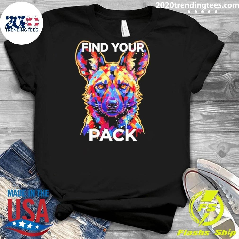 Find Your Pack African Wild Dog Wildlife Shirt