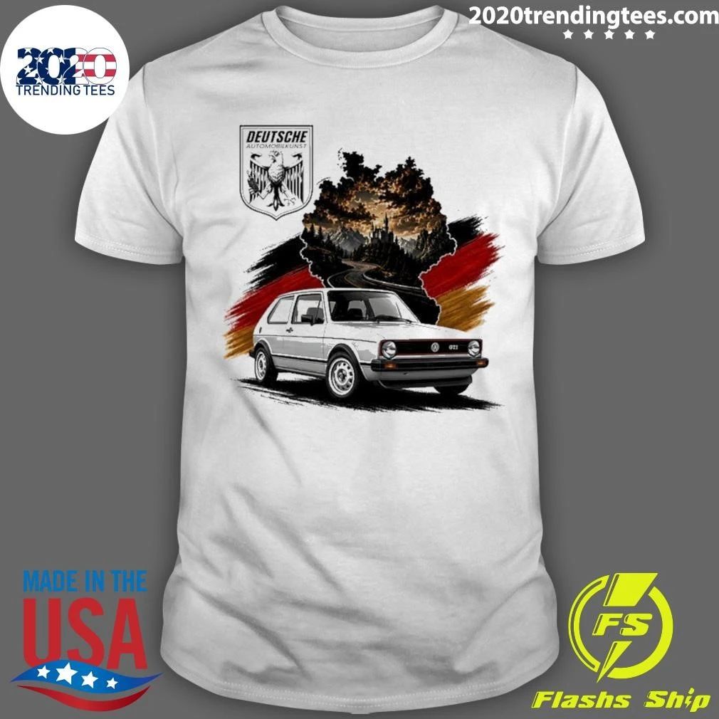 Deutsche Automobilkunst Volkswagen Golf Gti Shirt