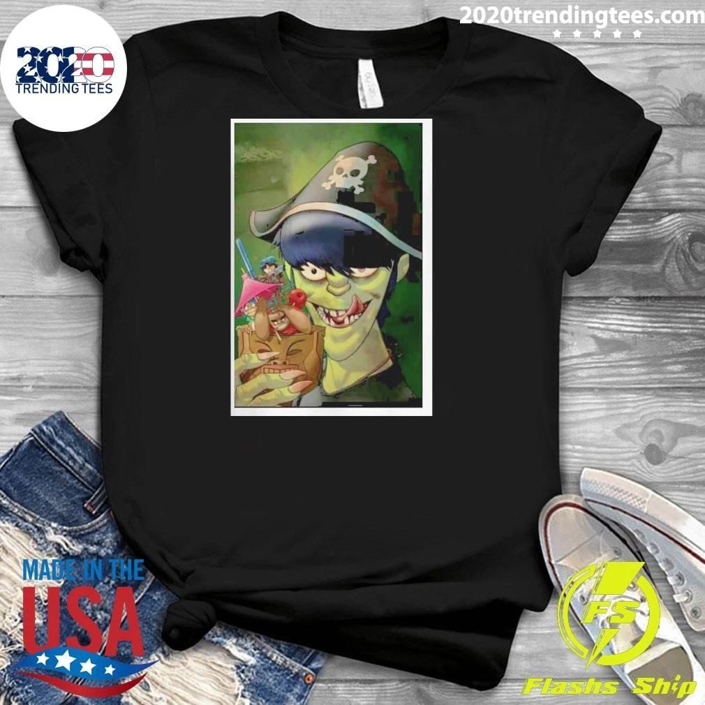 GORILLAZ Pirate Cocktail Shirt
