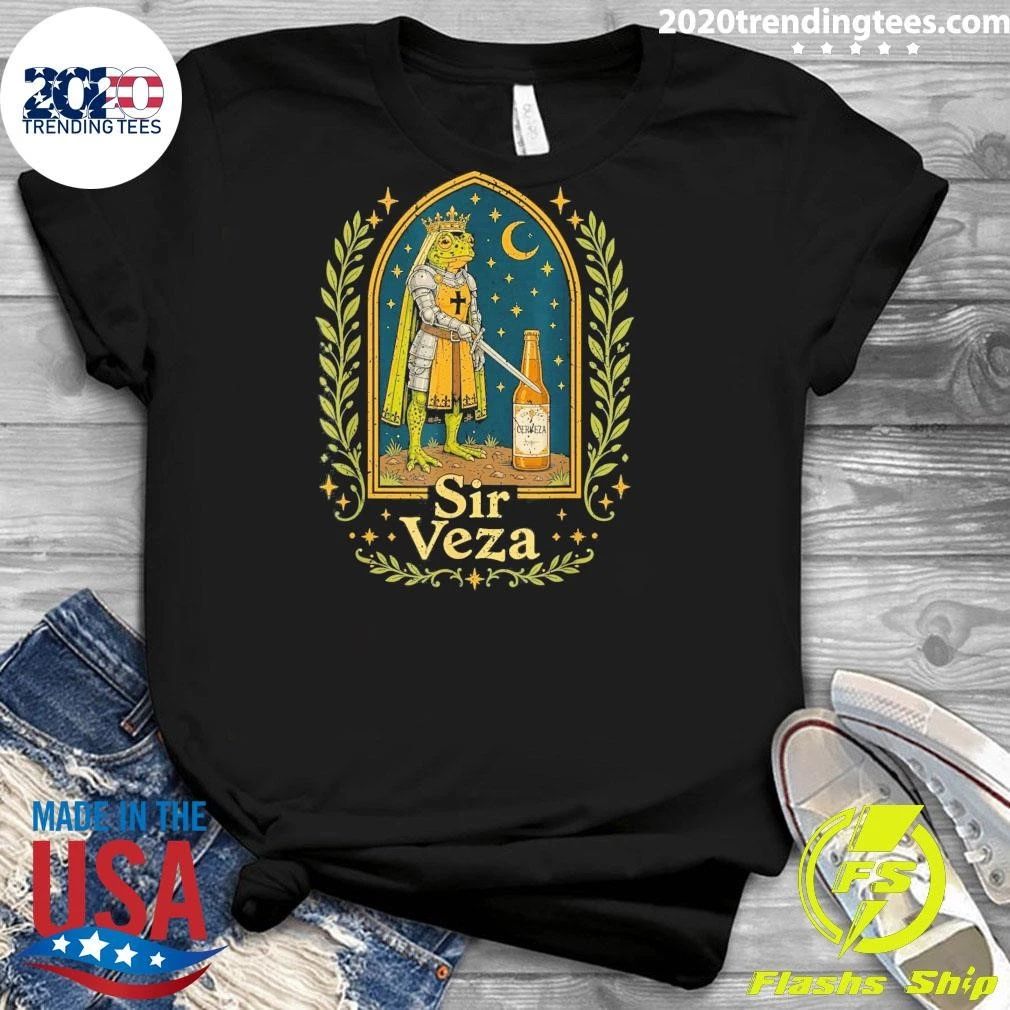 Medieval Pun Novelty Sir Veza Frog Shirt