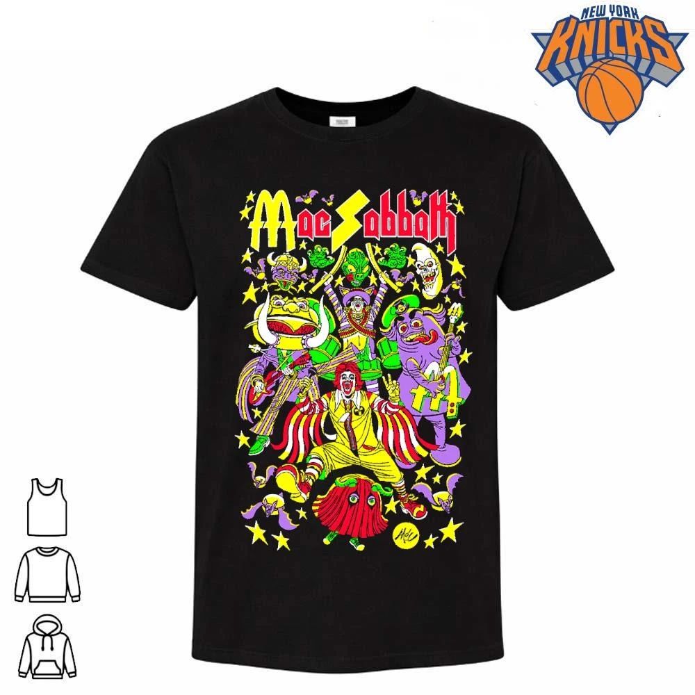 Mac Sabbath Ronald McDonald Parody Heavy Metal Band Shirt