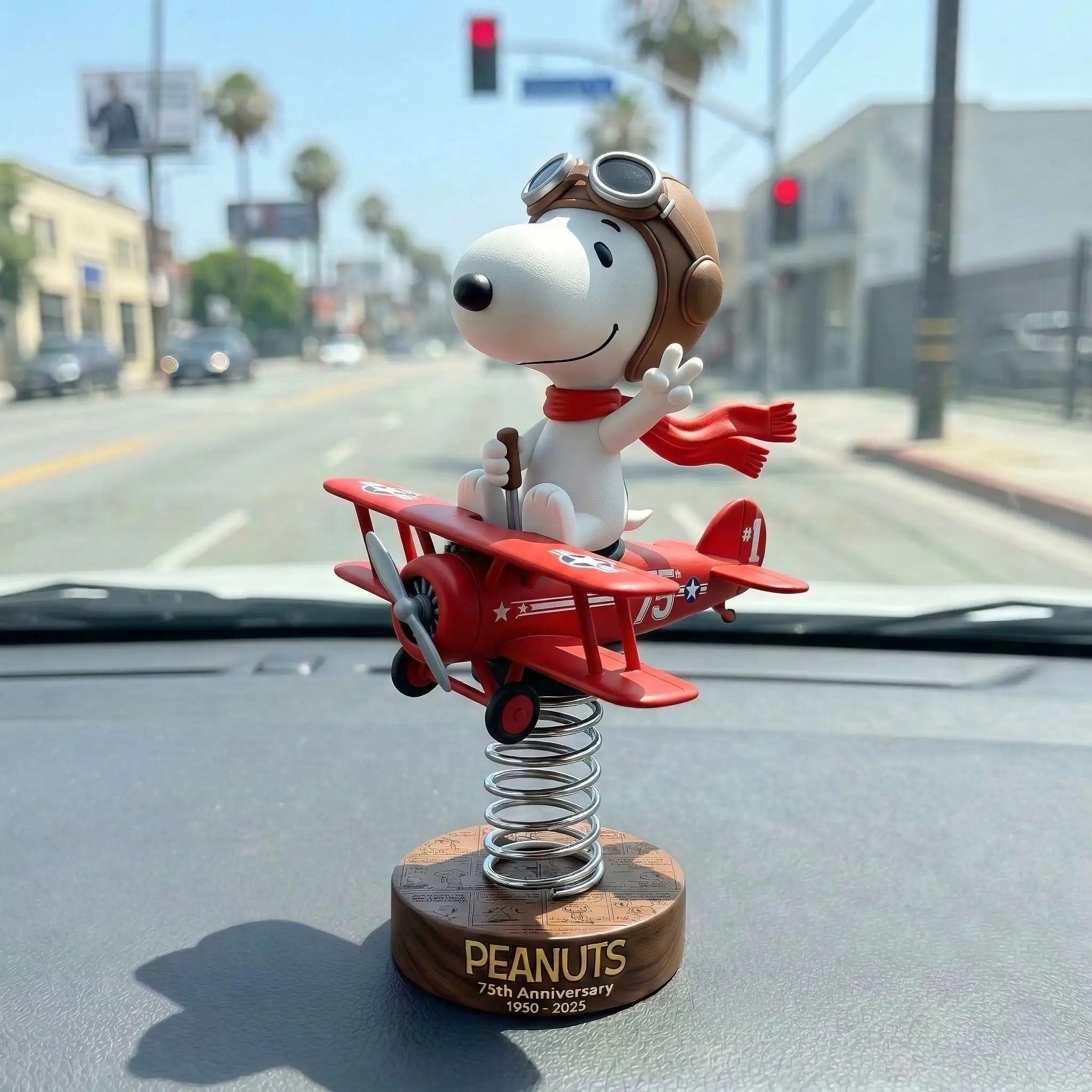 Peanuts 75th Anniversary Red Baron Pilot Bobblehead