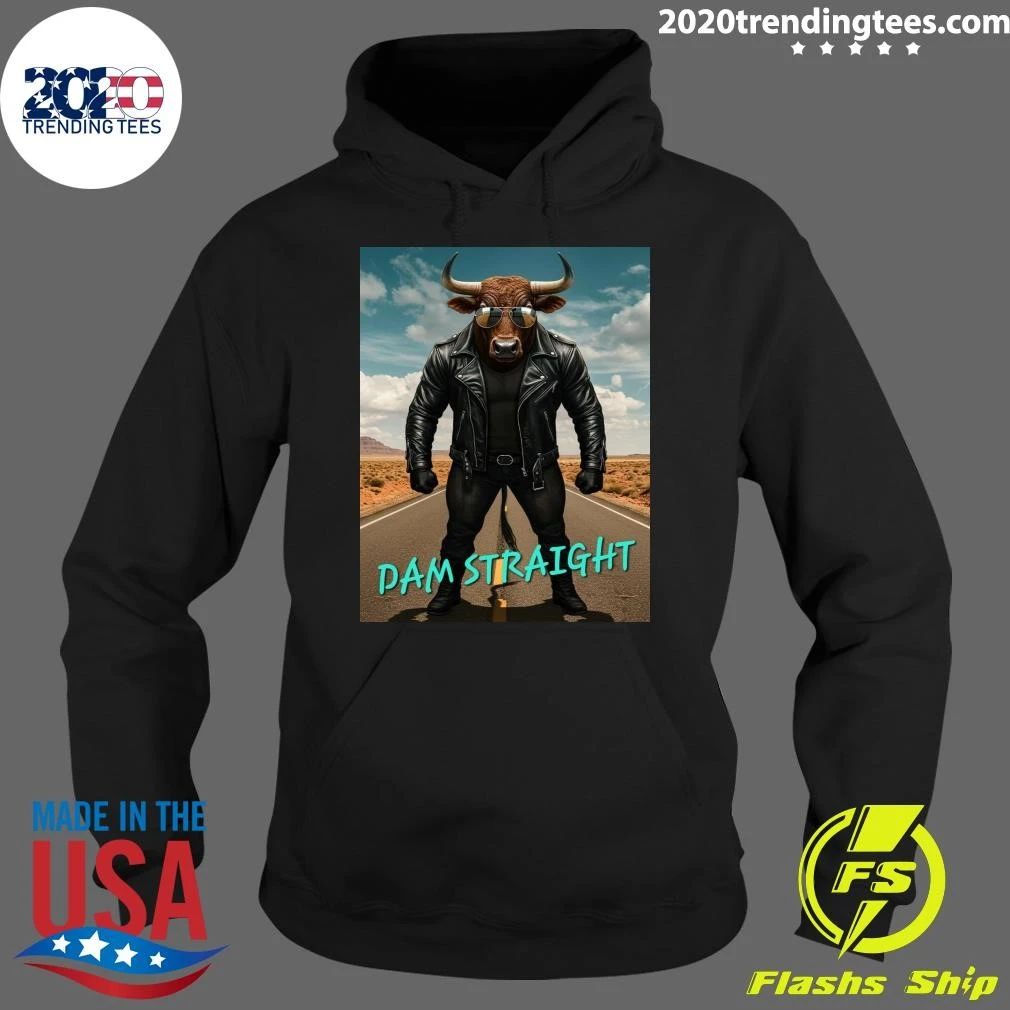 Charging Bull In Basquiat Dam Straight Shirt