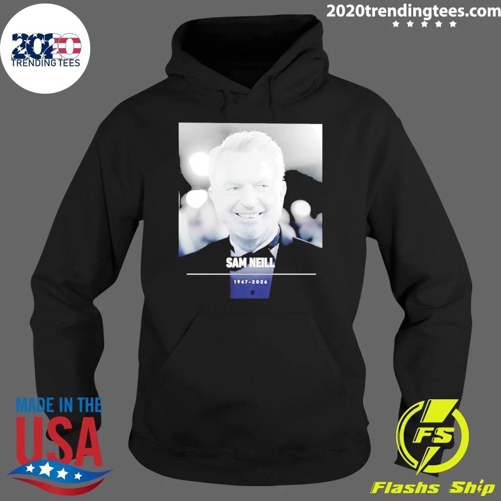 Sam Neill 1947-2026 Memorial Tribute Actor Shirt