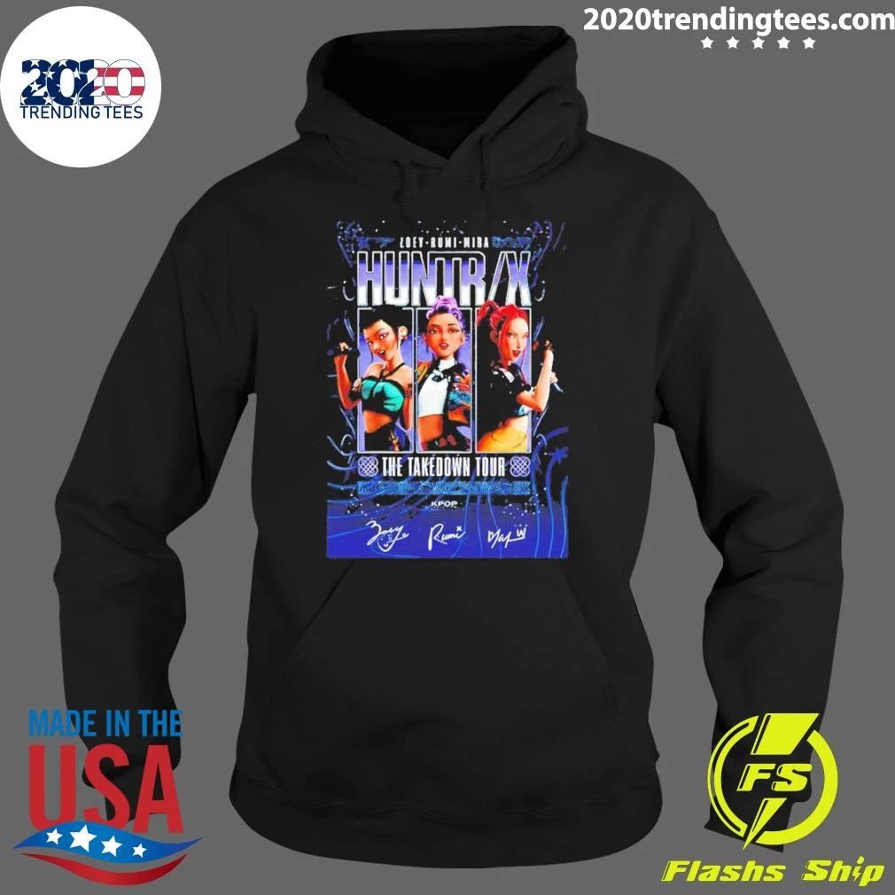 Zoey Rumi Mira Kpop Demon Hunters The Takedown Tour Signatures Shirt