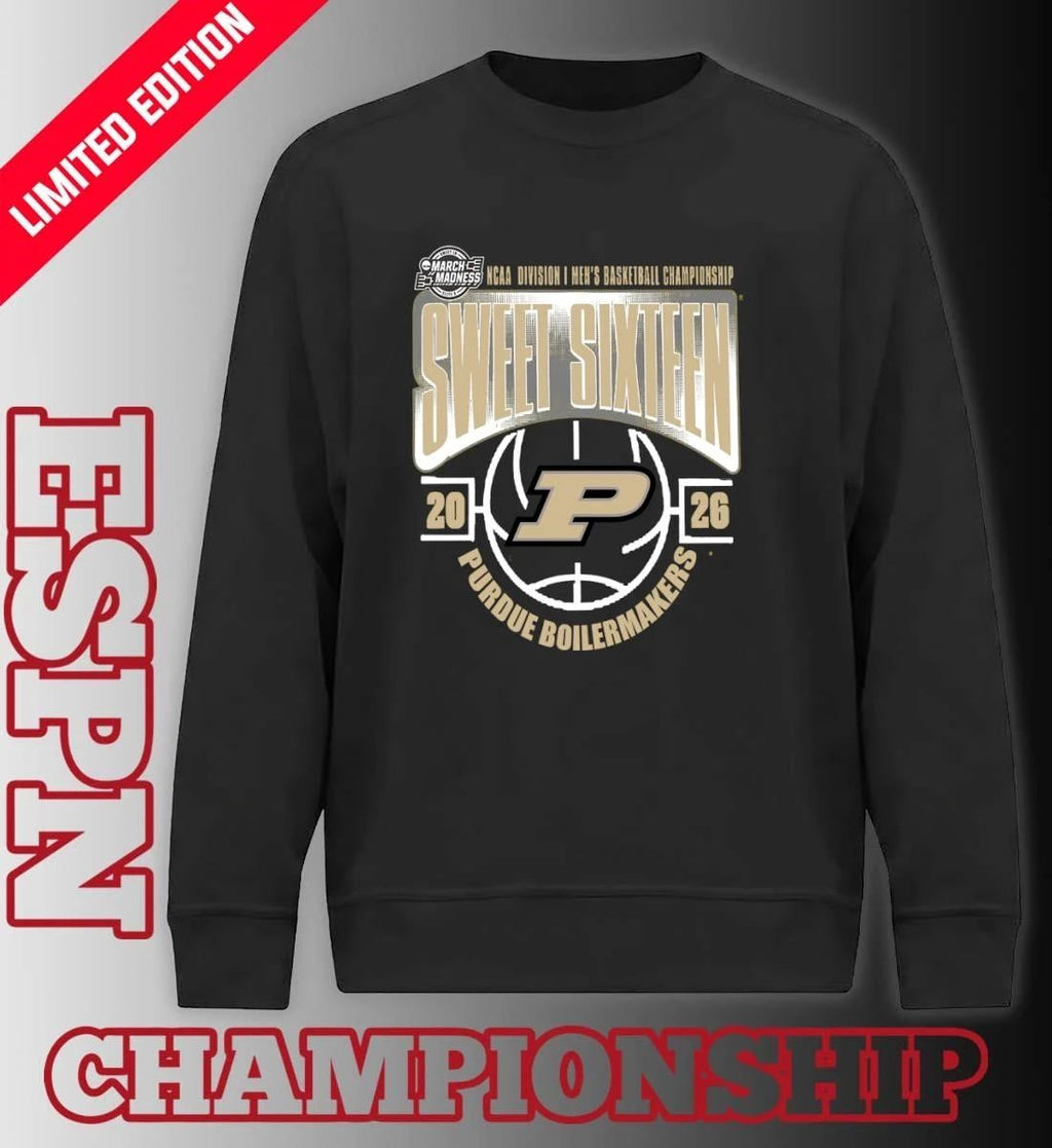 Purdue Boilermakers Sweet 16 NCAA DI Men’s Basketball Tournament March Madness 2026 T-Shirt