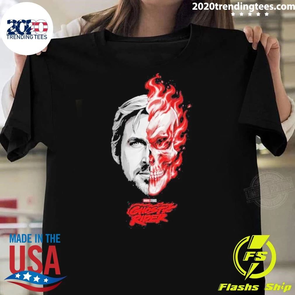 Ryan Gosling Ghost Rider 2028 Split Face Shirt