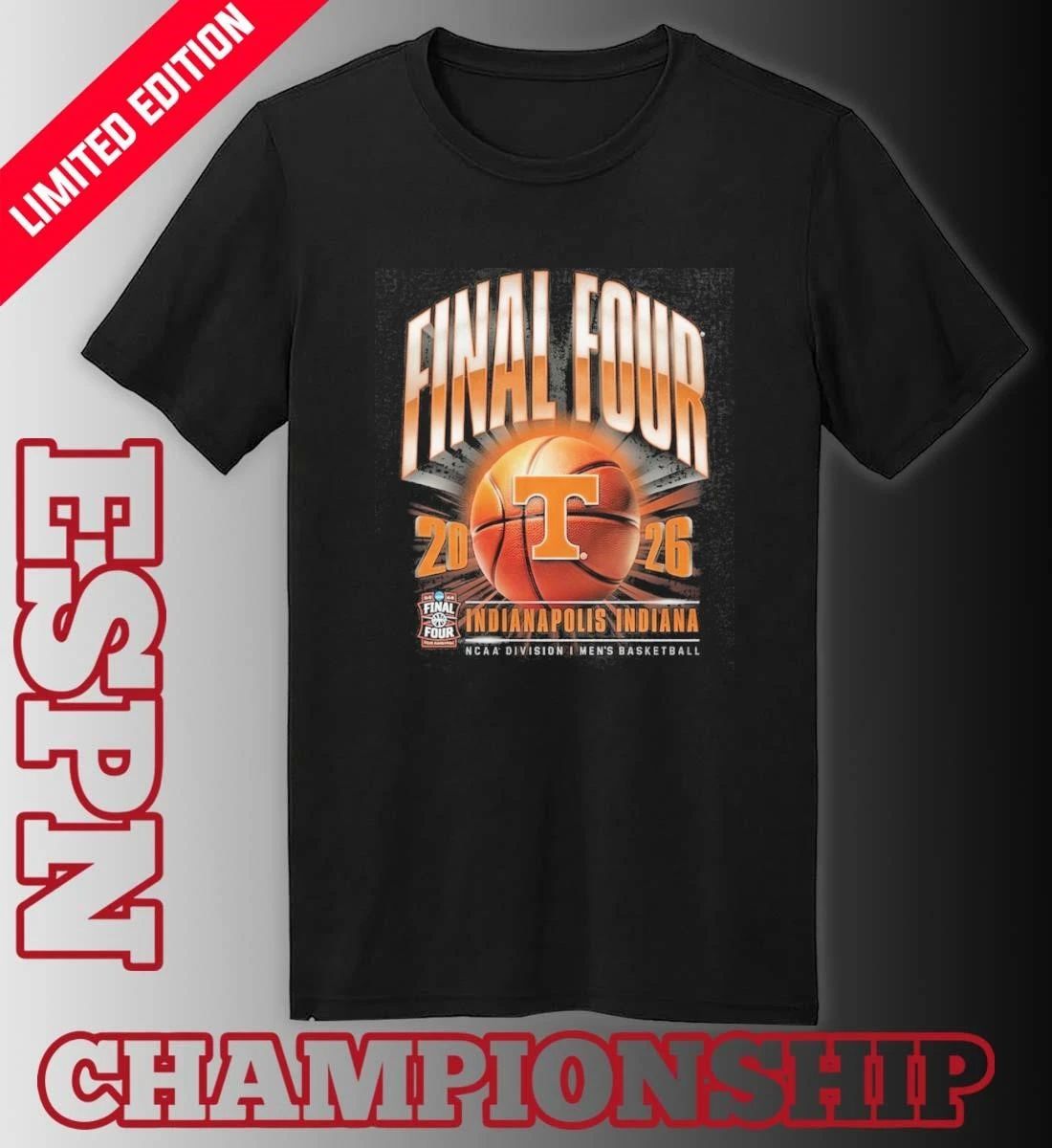 Tennessee Volunteers 2026 NCAA Men’s Basketball Tournament March Madness Final Four Vintage T-Shirt