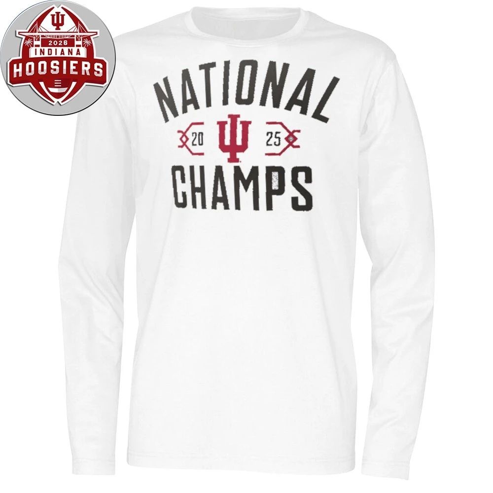 Indiana Hoosiers College Football Playoff 2025 National Champions Bracket T-Shirt