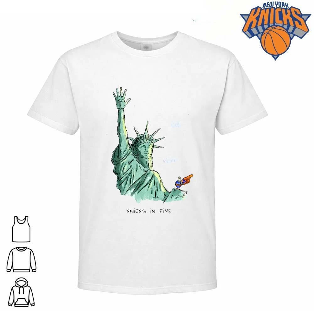 Statue of Liberty Knicks In Five New York Basketball Shirt