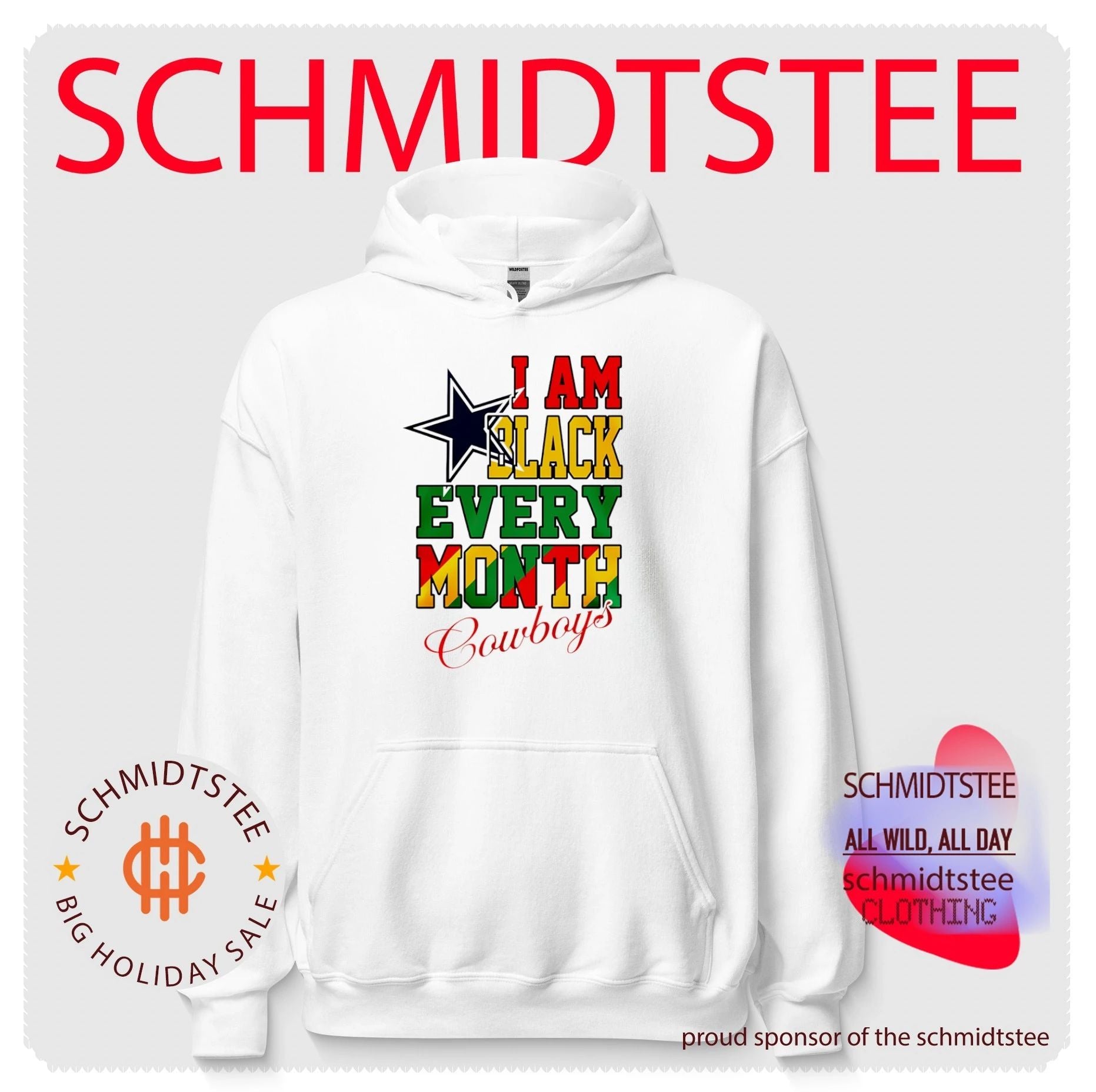 Dallas Cowboys I am Black Every Month Juneteenth logo shirt