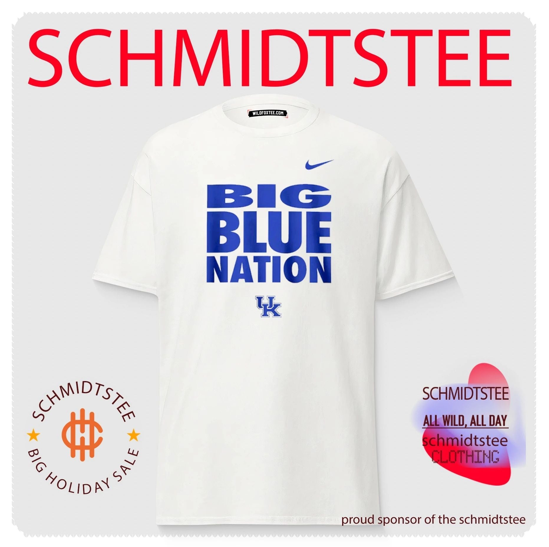Kentucky Wildcats Big Blue Nation Sideline Slogan shirt