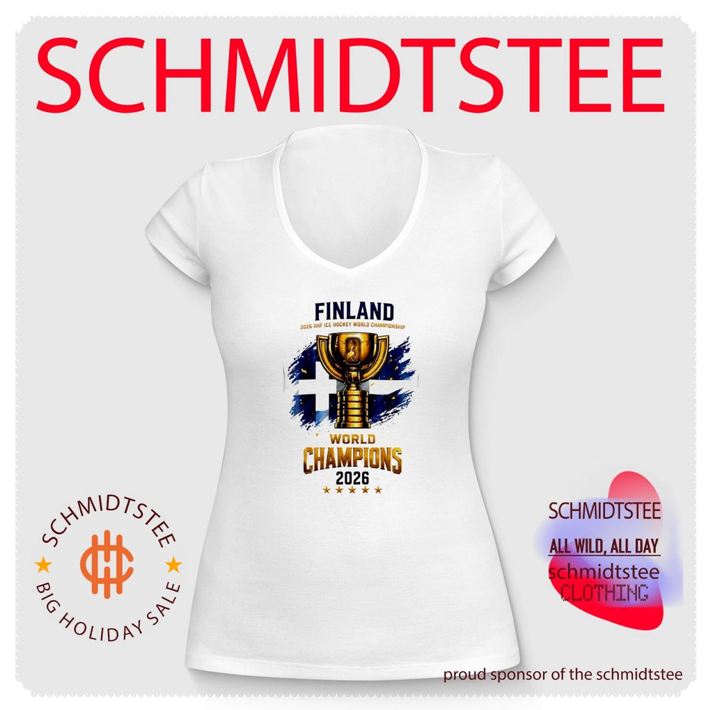 Findland 2026 IIHF Ice Hockey World Champions trophy shirt