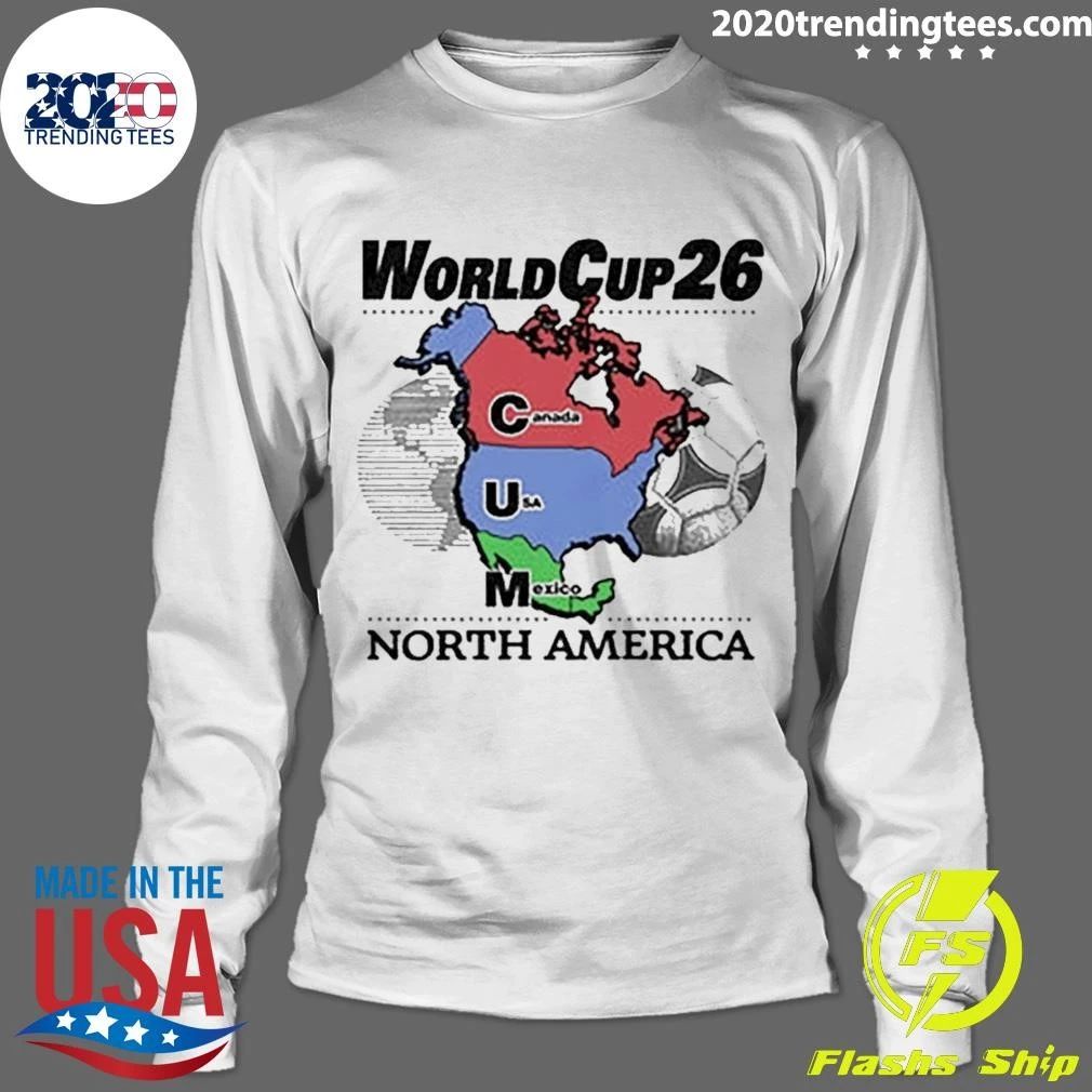 World Cup 26 North America Cum Map Shirt