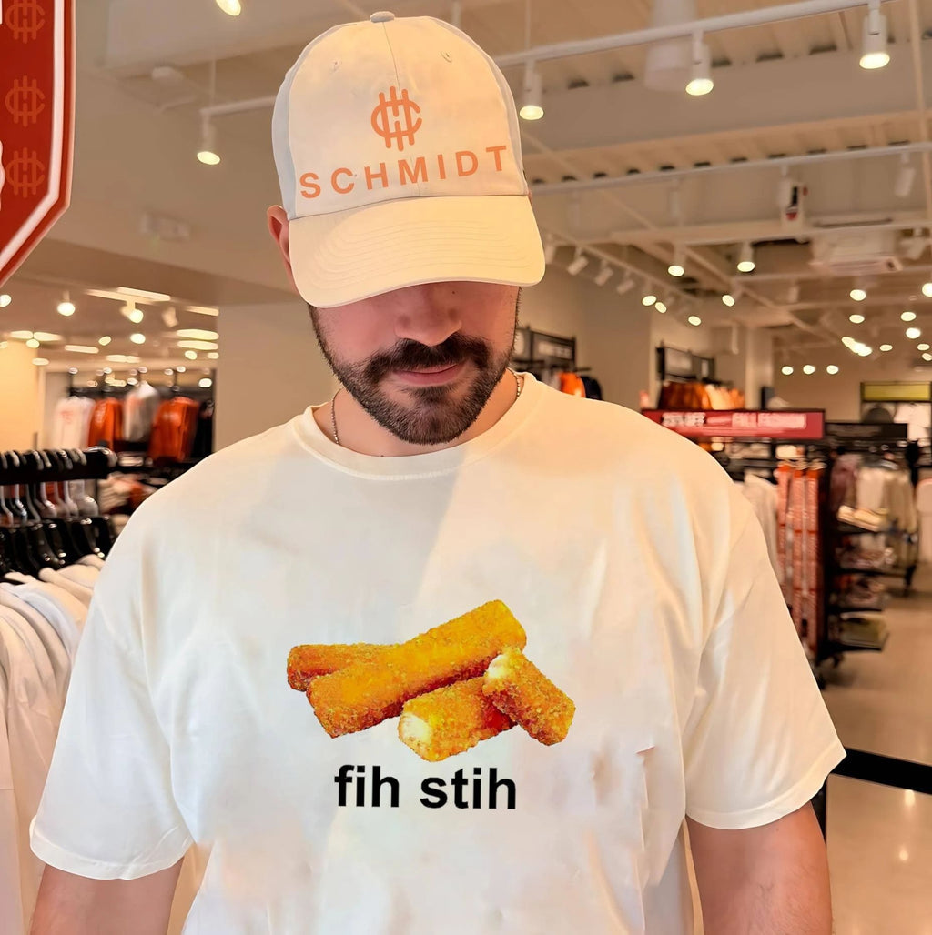 Fih Stih fish sticks funny food silly pun shirt