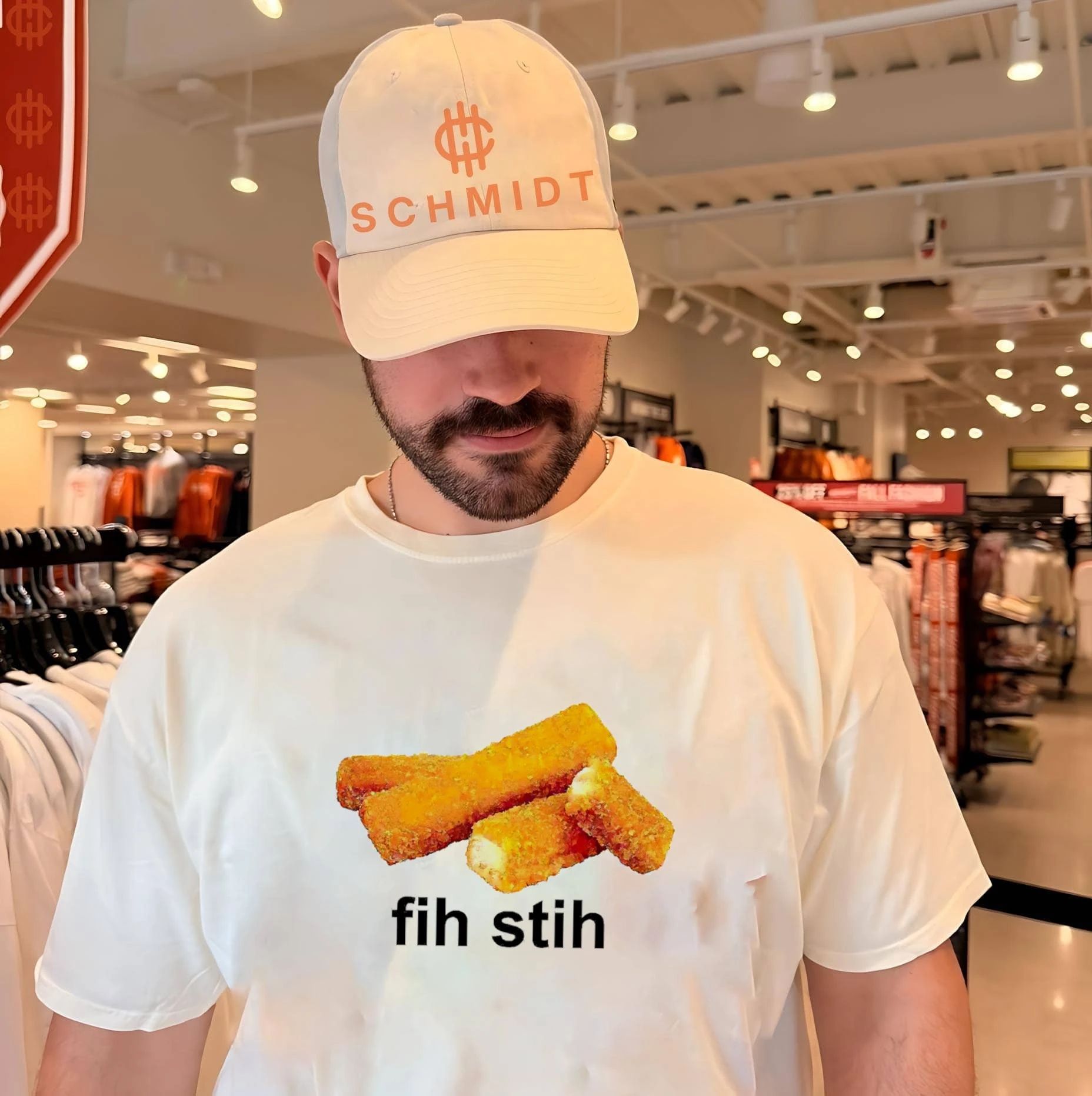 Fih Stih fish sticks funny food silly pun shirt