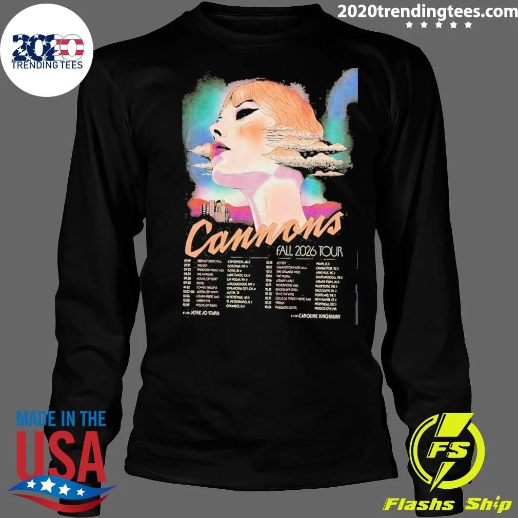Cannons The Band Fall Tour 2026 Shirt