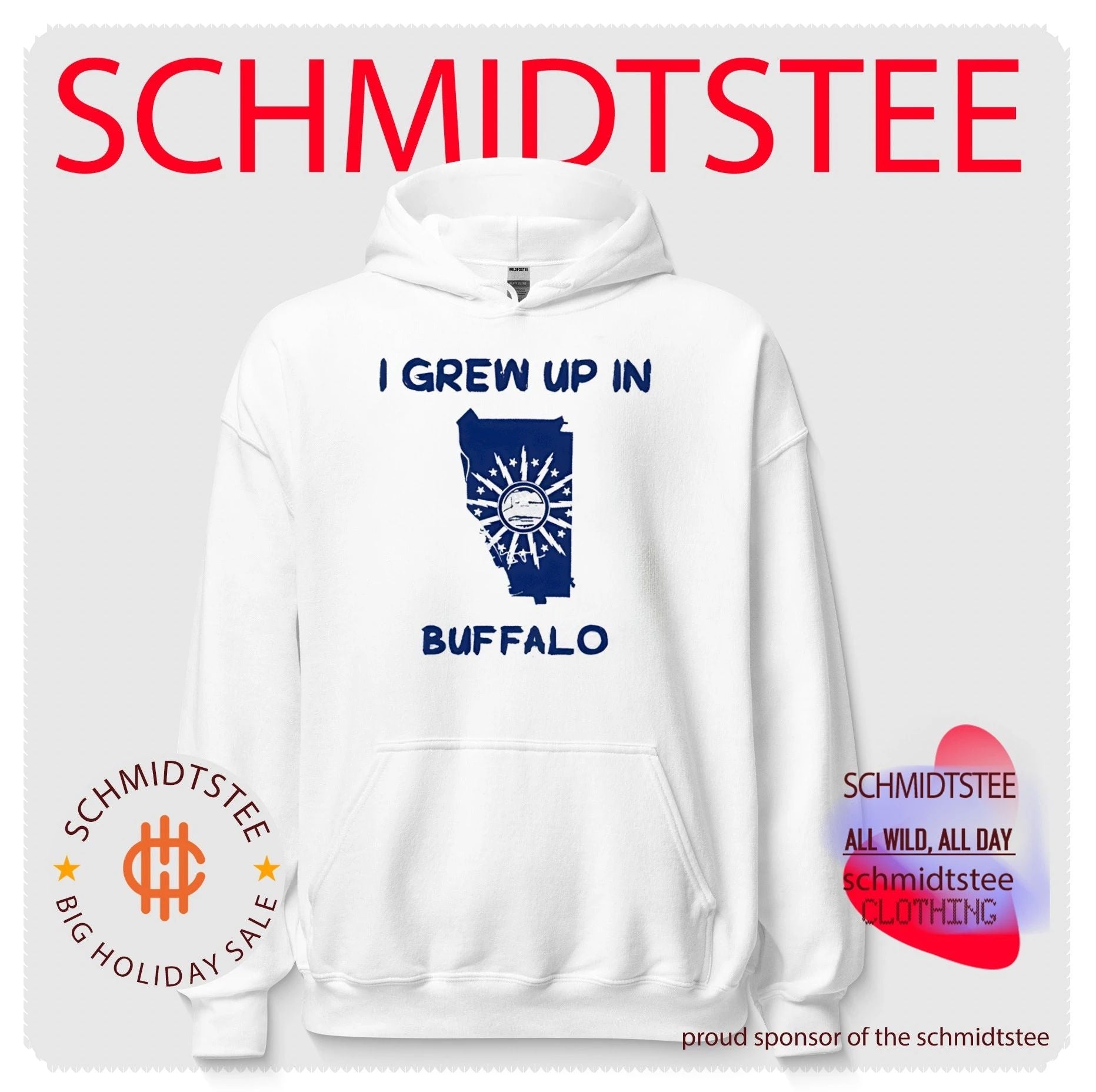I grew up in Buffalo map shirt