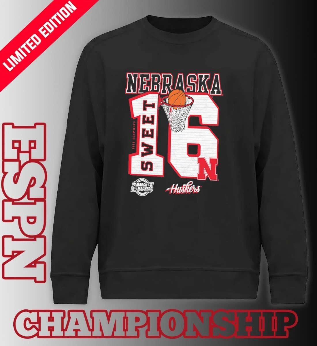 Nebraska Cornhuskers 2026 NCAA March Madness Sweet 16 Bound Shirt