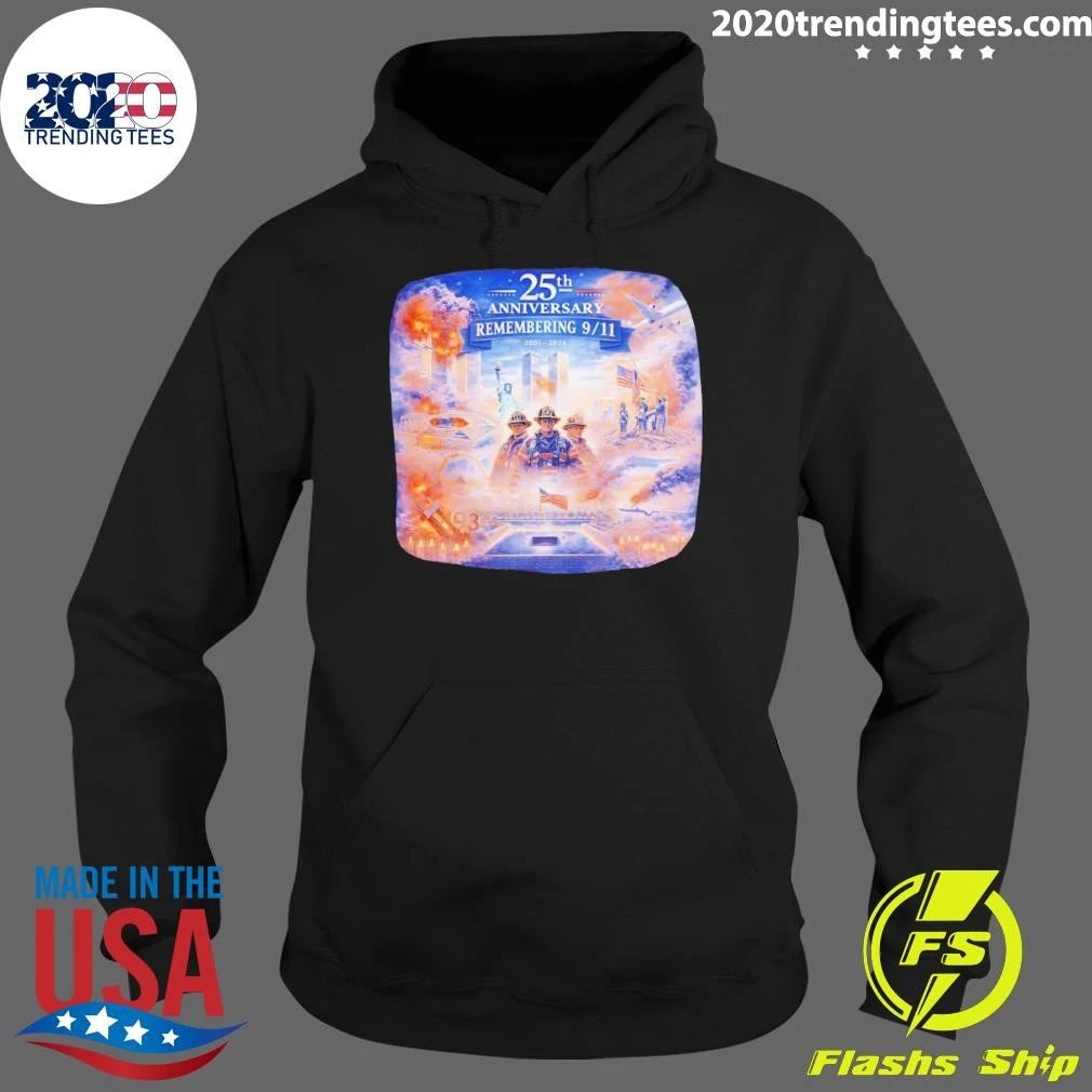 America 25th Anniversary 9 11 Memorial Never Forget Patriotic Tribute Vintage Shirt