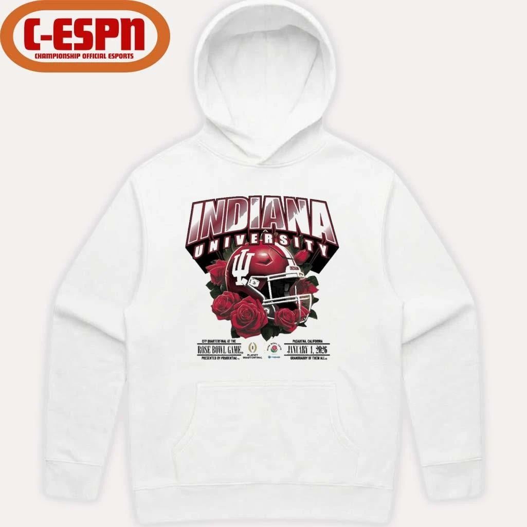 Indiana University football 2026 Rose Bowl Game Helmet Shirt