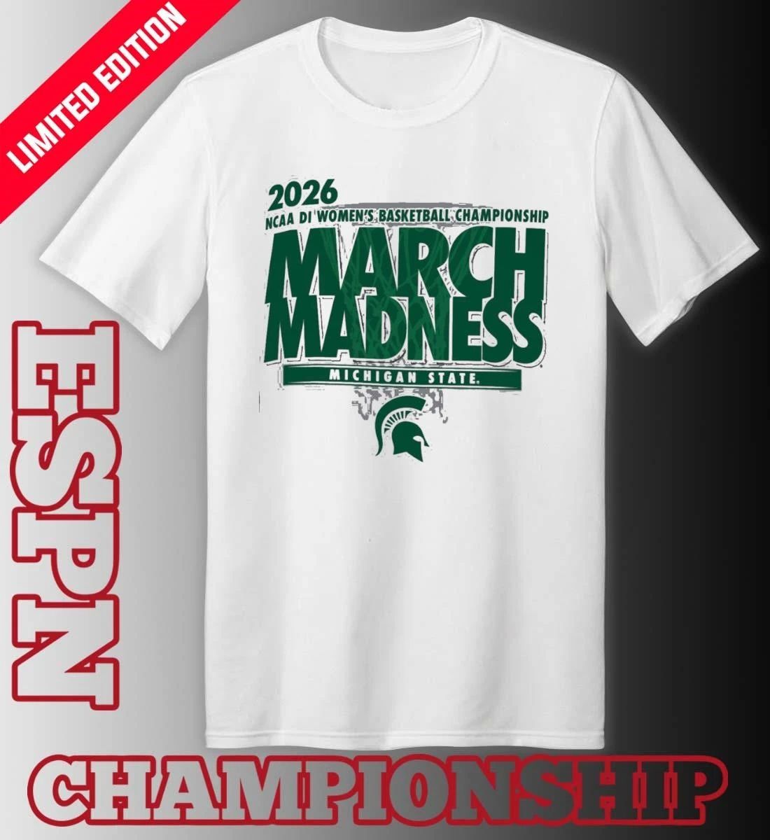 Michigan State Women’s Basketball Single Team 2026 NCAA March Madness Shirt