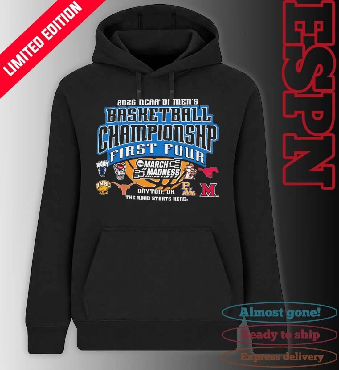 2026 NCAA DI Men’s Basketball Championship – First Four Shirt