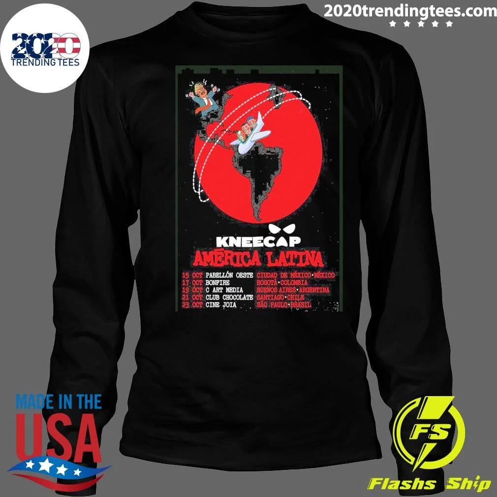 Kneecap Band America Latina Irish Hip Hop Music Tour Poster 2026 Shirt