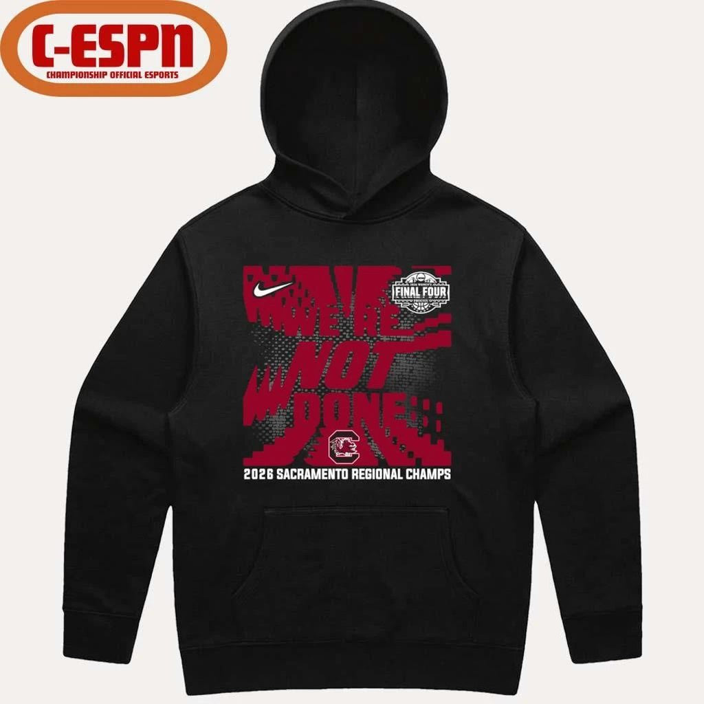 South Carolina Gamecocks 2026 NCAA Women’s Basketball Sacramento Regional Champions T-Shirt