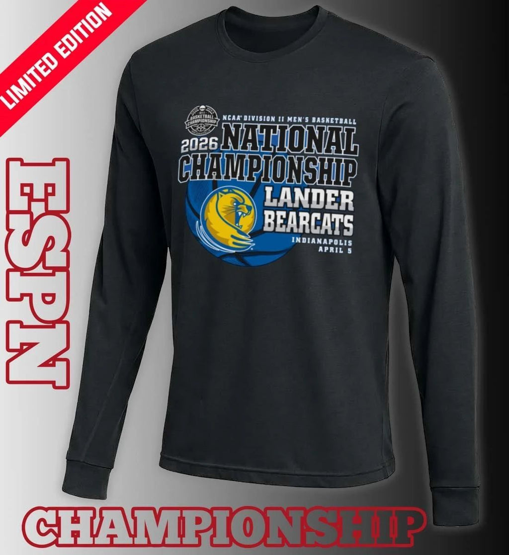 Lander Bearcats 2026 NCAA DII Men’s Basketball National Championship Bound T-Shirt