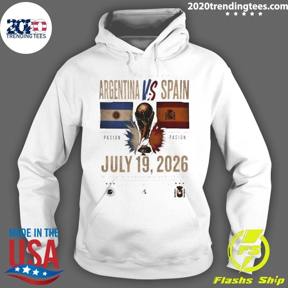 Argentina Vs Spain World Cup Final July 19 2026 Metlife Stadium New Jersey World Cup 2026 Shirt