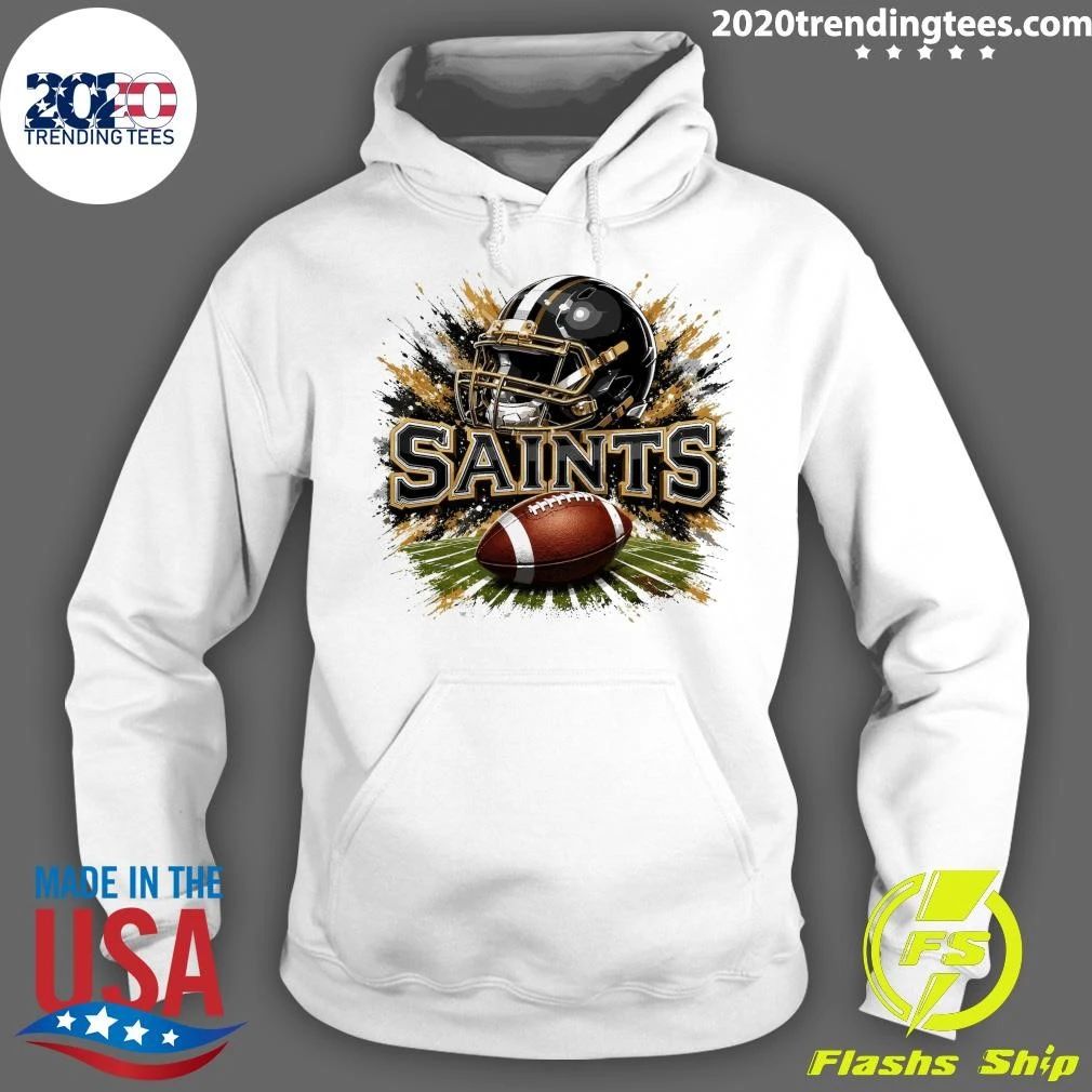 Saints Football Helmet Splash Shirt