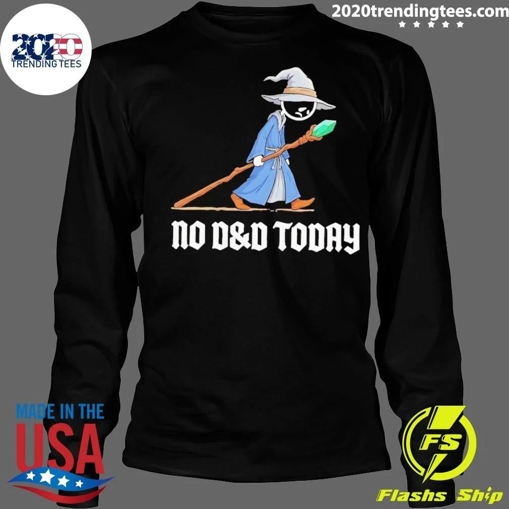 No D&d Today Wizard Cartoon Shirt