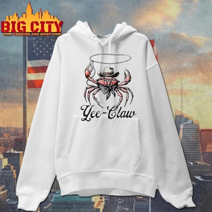 Cowboy Crab Lassoing Yee Claw White Shirt