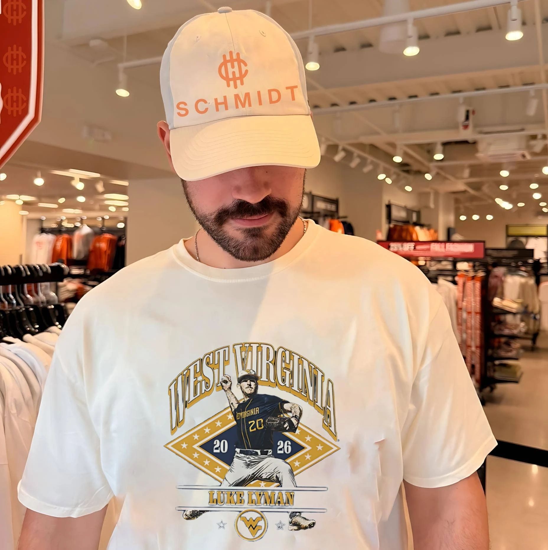 West Virginia Mountaineers Luke Lyman 2026 graphic shirt