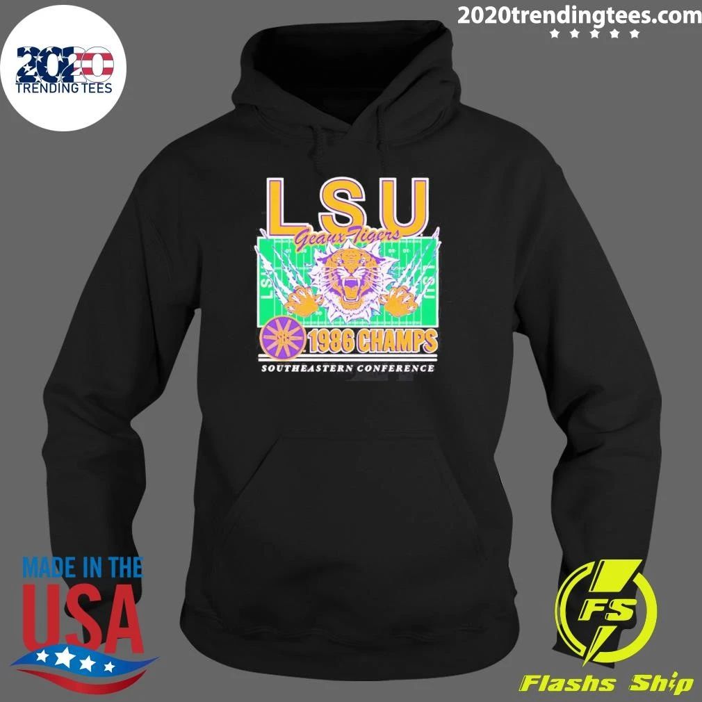 Lsu Football 1986 Sec Champions Stadium Vintage Shirt