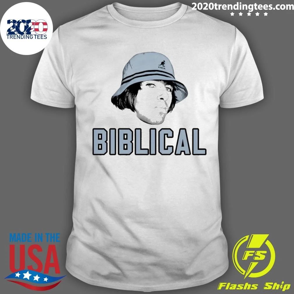 Liam Gallagher Wearing Kangol Hat Biblical 2026 Shirt