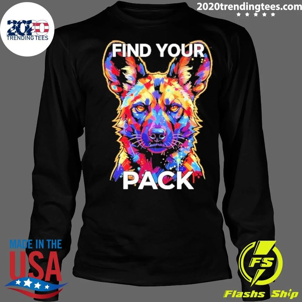 Find Your Pack African Wild Dog Wildlife Shirt