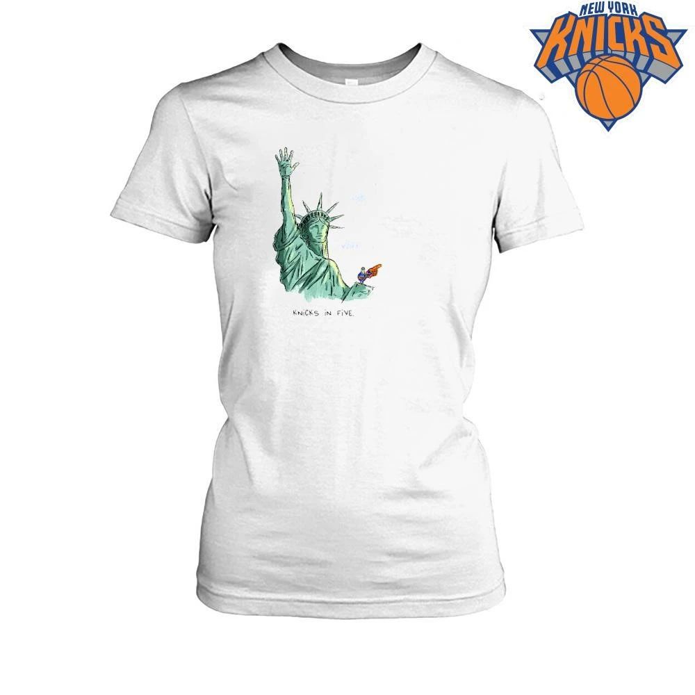 Statue of Liberty Knicks In Five New York Basketball Shirt