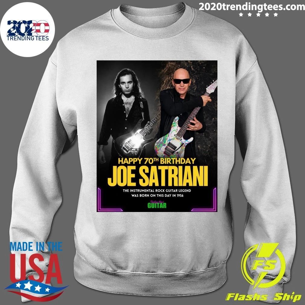 Happy 70th Birthday Joe Satriani The Instrumental Rock Guitar Legend Was Born On This Day In 1956 Guitar Shirt