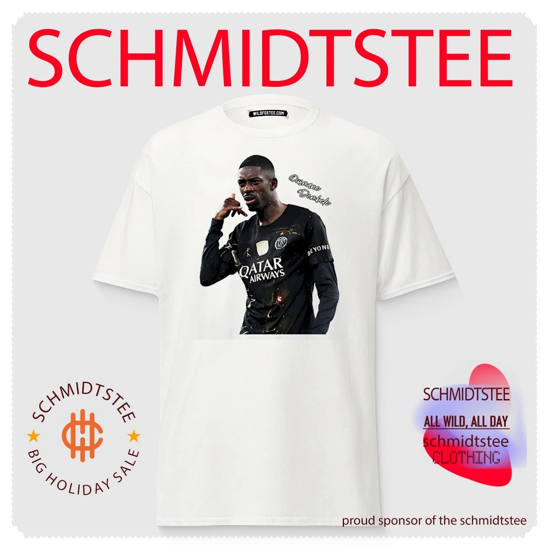 PSG Ousmane Dembele call hand shirt