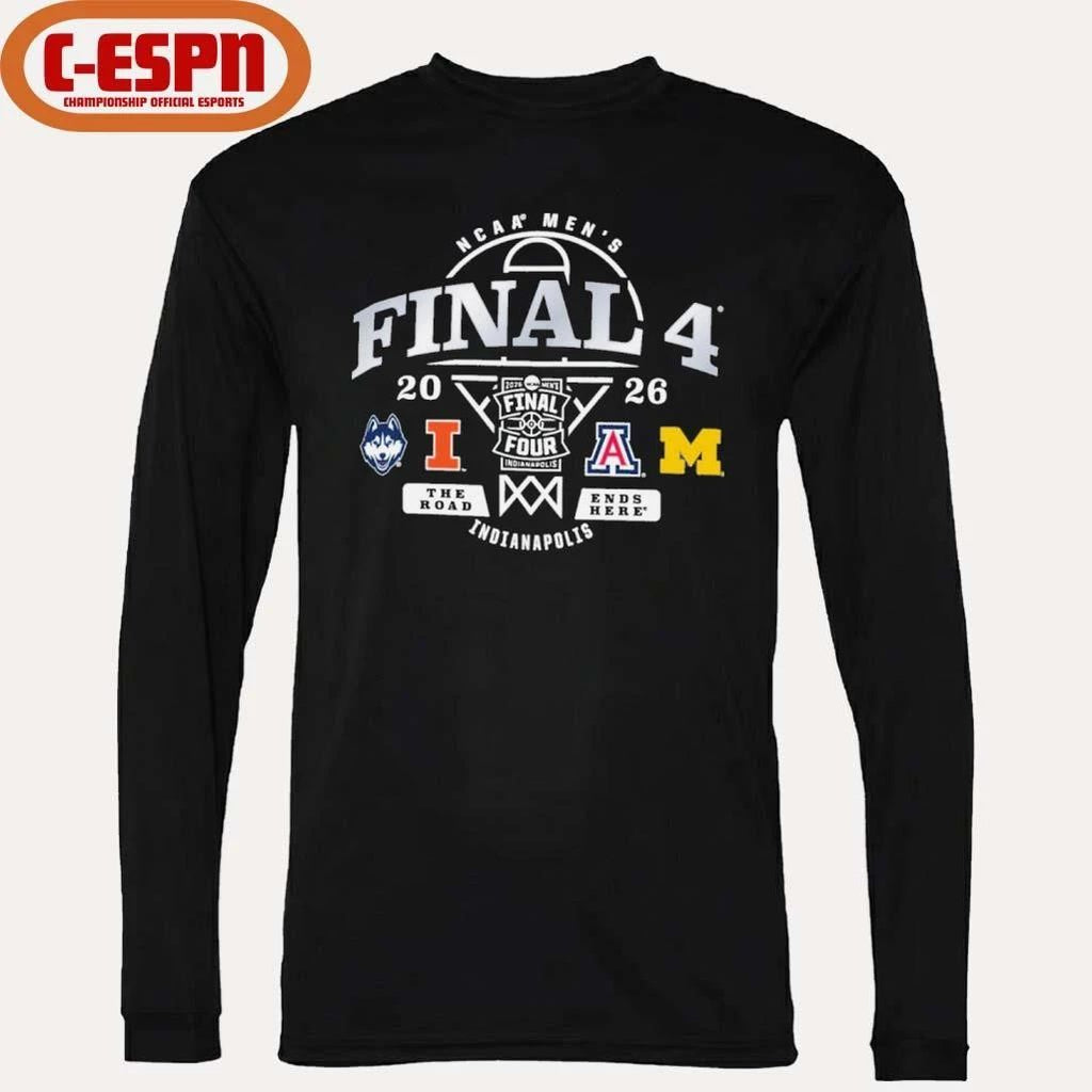 Indianapolis 4 Teams 2026 NCAA Men’s Final Four Shirt
