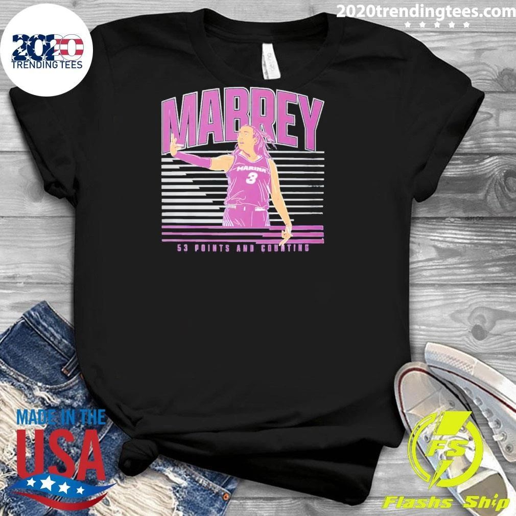 The 53-Point and Counting Marina Mabrey Game Shirt