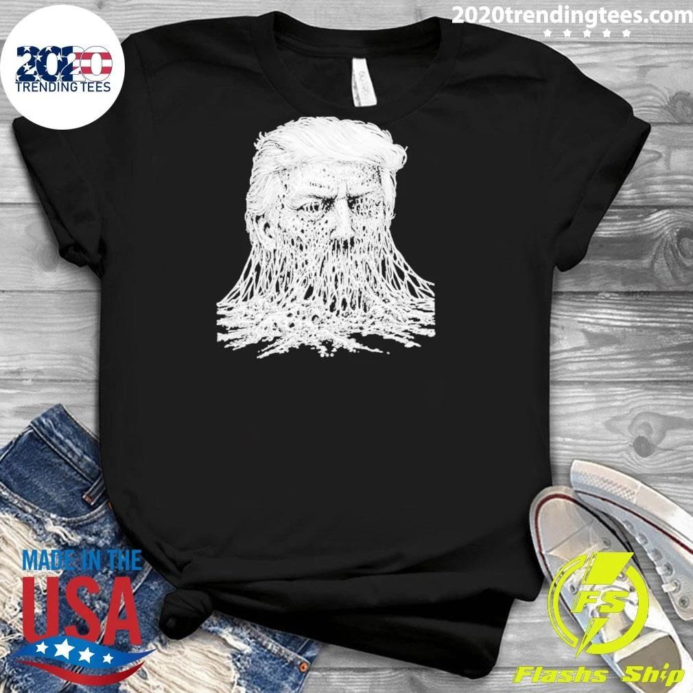 Donald Trump Melting Horror Surreal Political Satire Shirt
