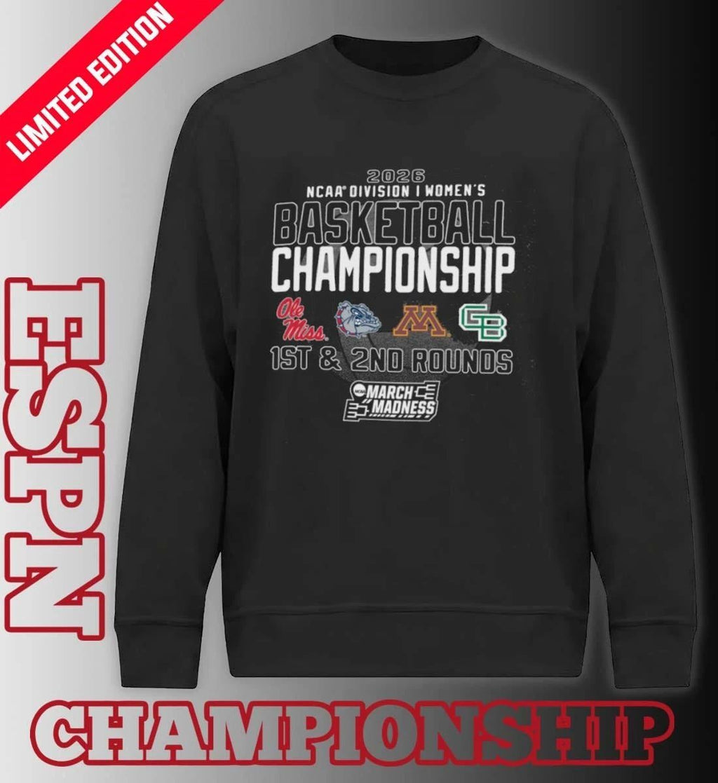 1st, 2nd Rounds 2026 NCAA DI Women’s Basketball Championship – Minneapolis, MN Shirt