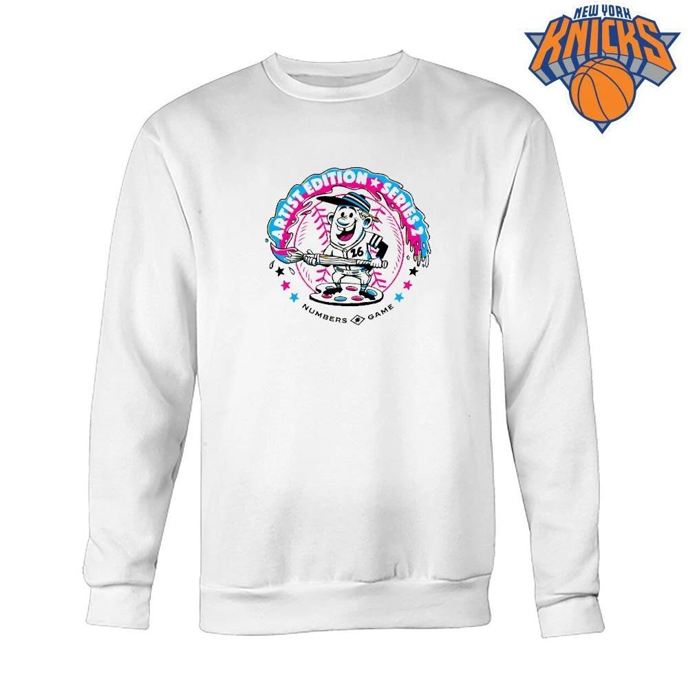 Retro Artist Edition Series 2 Numbers Game 26 Cartoon Baseball Paint Palette Mascot Shirt