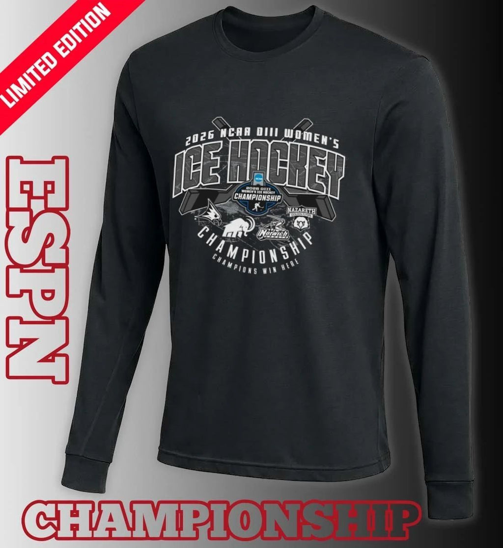 2026 NCAA DIII Women’s Ice Hockey Semifinals Championship T-Shirt