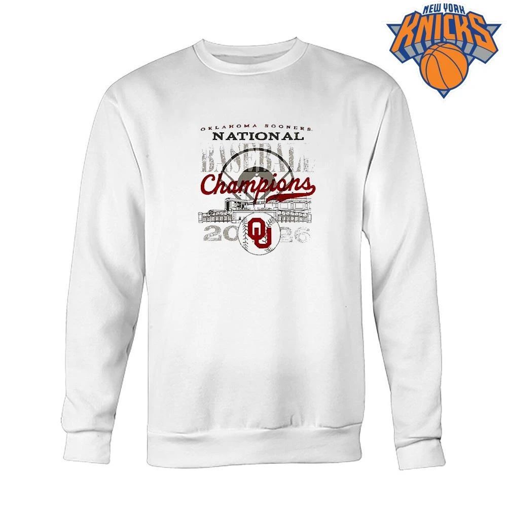 Oklahoma Sooners Image One 2026 NCAA Baseball Men’s College World Series Champions Overlay T-Shirt